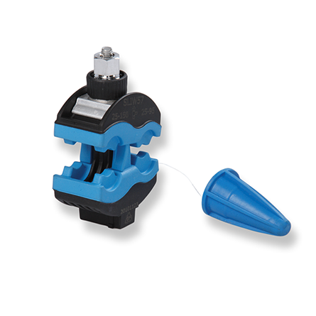 Герметичный изолированный прокалывающий зажим "SLIW57", магистраль изолированный-25-150Al/Cu; отпайка изолированный-25-70Cu/95Al, "Ensto"