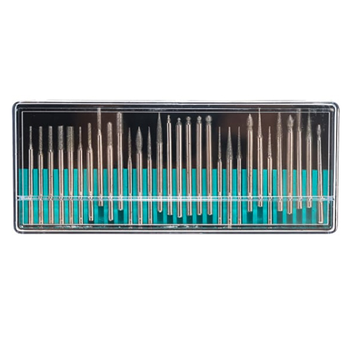 Шарошки усиленная сталь с алмазным напылением, 30шт, 3мм