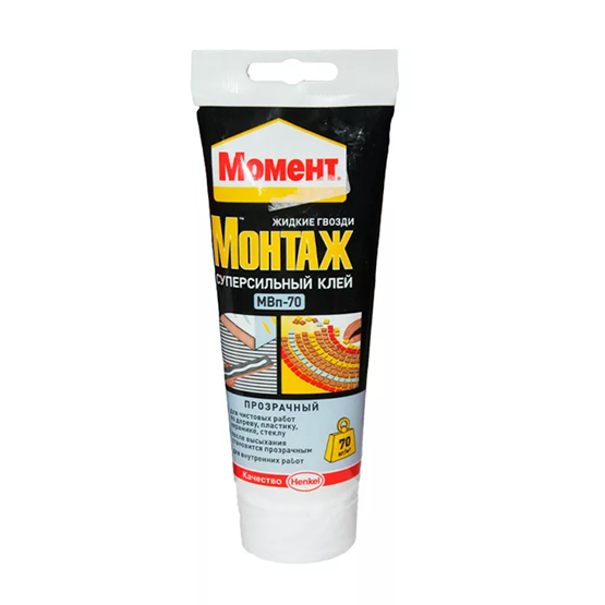 Жидкие гвозди "Момент Монтаж Суперсильный Прозрачный", 185г