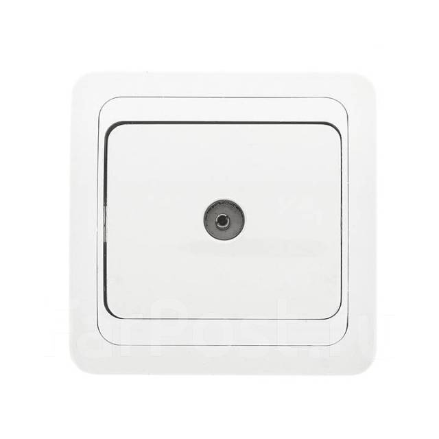 Розетка ТВ "Aktiv Electro", с/п, белая, 1/10/200, 2027