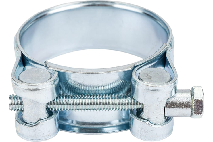 Хомуты "Сибиртех" металлические, силовые 44-47мм, в упак 2шт уп. ширина 22 мм, W1