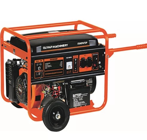 Установка генераторная бензиновая GB 6000EP/4T, 220В, 6,0-9,9кВт, ручной и электрич. стартер, "Olymp Machinery"