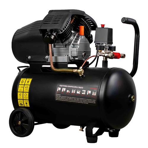 Компрессор коаксиальный Verton Air AC-50/420K 2200Вт, 420л/мин, ресивер 50л, 8бар