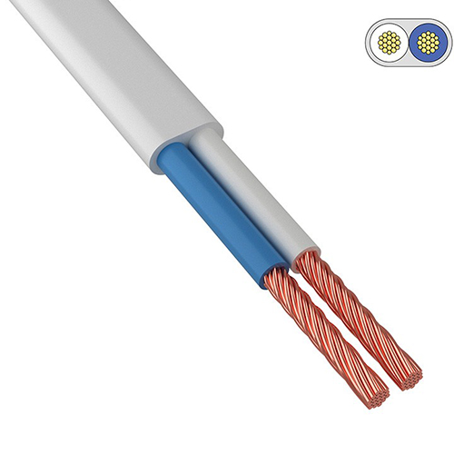 Провод медный ШВВП 2*0,75мм2 белый (ГОСТ 7399-97)