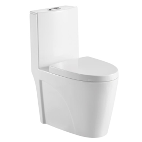 Унитаз-компакт моноблок "Purete P-1022" прямой выпуск, нижняя подводка, с сиденьем микролифт, без креплений к полу