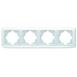 Рамка 4-ая, "Carmen Viko", белая, горизонтальная