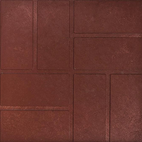 Плитка тротуарная полимерная  8 кирпичей 330х330х35  (красная) 4кг., 1п-150шт.