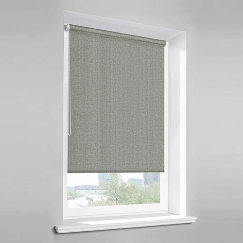 Рулонная штора "SunPatica" Fashion FA-4018, натуральный серый лен mini, 900*1600мм