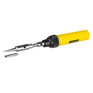 Горелка "STAYER" "Мастер" газовая 3 в 1, регулировка пламени. 2 насадки, 1200С