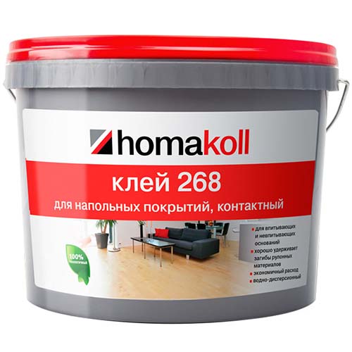 Клей &quot;Homakoll 268&quot; универсальный для напольных покрытий, 5кг