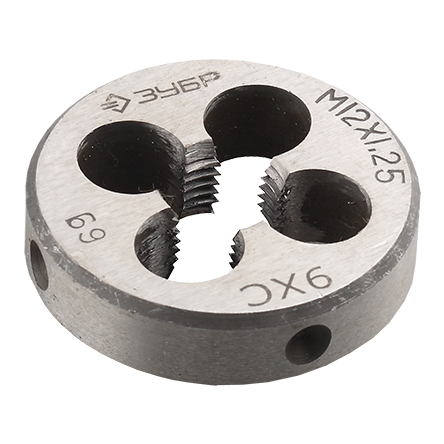 Плашка &quot;Зубр мастер&quot;, для нарезания метрической резьбы, М12 x 1,25