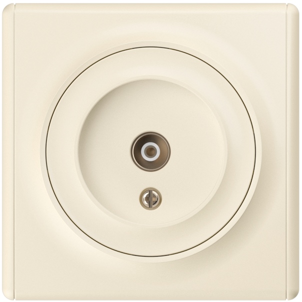Розетка ТВ, бежевая "Florence" (без рамки)