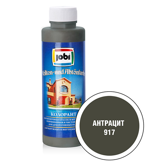 Краска колеровочная &quot;Jobi&quot;, 0,5л, &quot;Антрацит&quot;