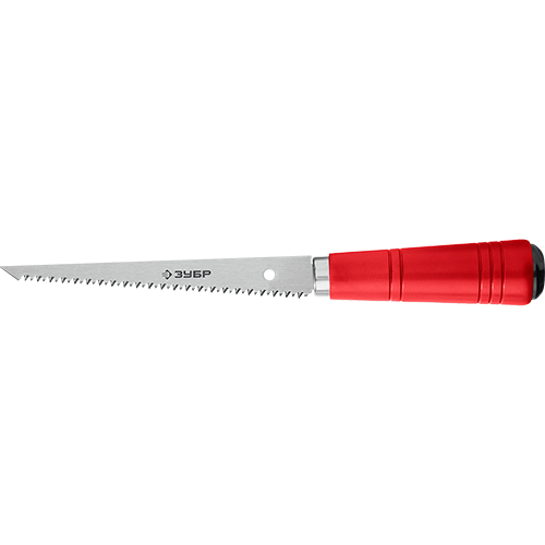 Ножовка "Зубр Мастер" по гипсокартону, одностороннее рабочее полотно, 150мм