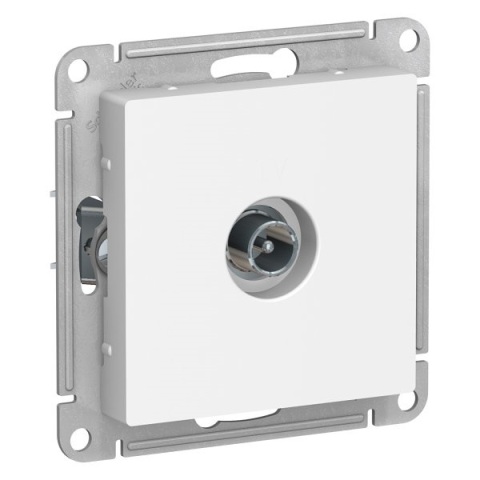 Розетка ТВ оконечная 1DB, механизм (без рамки), ATLASDESIGN белый