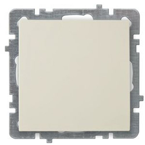 Выключатель "NILSON Touran" одноклавишный, скрытой проводки, кремовый, без рамки