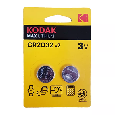 Батарейка литиевая дисковая CR2032 2шт "Kodak"