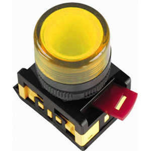 Лампа AL-22TE, сигнальная d22мм желтый неон, 240В цилиндр "ИЭК"