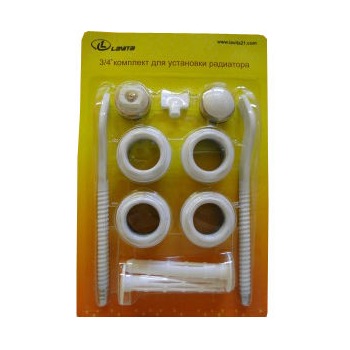 Набор комплектующих к радиатору универсальный 3/4", 11шт с 2-мя кронштейнами