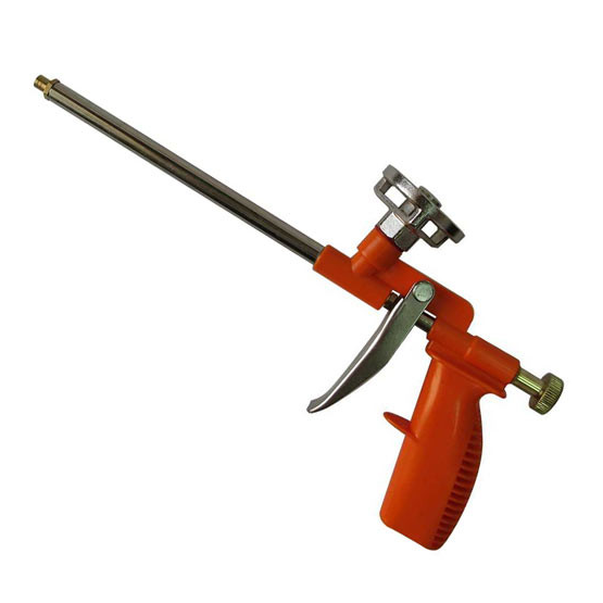 Пистолет "Bohrer" для монтажной пены  никелерованный с медным наконечником