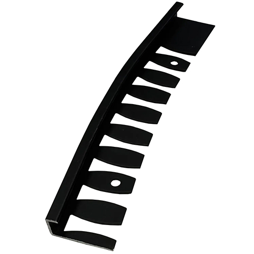 Профиль завершающий гибкий 8мм, матовый черный, 3м