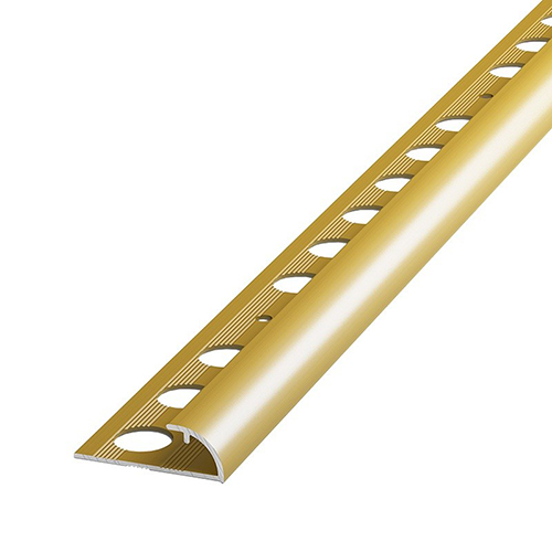 Раскладка прямоугольная металлизированная, 10мм, L=2,7м, наружная, "Золото"