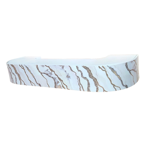 Карниз "Рекар" Шарм, 2 ряда, белое золото, 3000мм