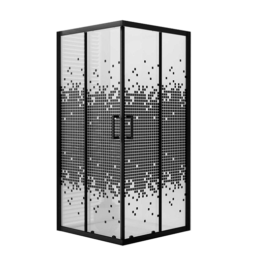 Душевое ограждение "Zili Do", 1000*1000*195, рисунок, E1023/100 Бестла