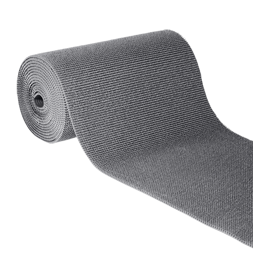 Коврик - дорожка "Травка", ПВХ - "Серый металлик", 0,9*15м