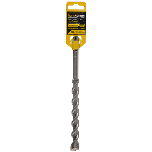 Бур "Hanskonner" по бетону SDS plus, 16*210мм, HIGH SPEED