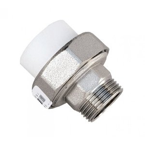 Муфта комбинированная "Aquattro" шестигранная с наружней резьбой PPR RCM (М) 32*1н