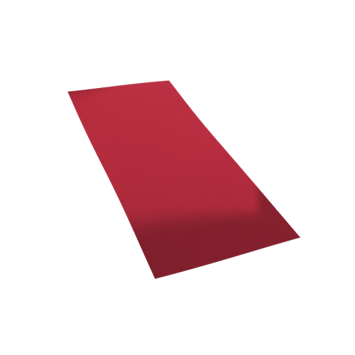 Лист гладкий оцинкованный рубин 2500*1250*0,45мм
