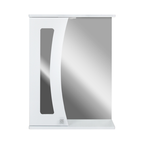 Шкаф с зеркалом "Селена 60" белый