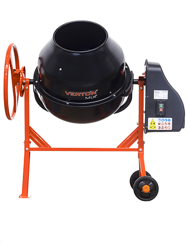 Бетоносмеситель "СМ-90" 220В, 50Гц, мощность двигателя 400Вт, объем барабана 90л "Verton"