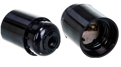 Патрон карболитовый Е27, Н12П-01, карболитовый, подвесной "IN HOME"