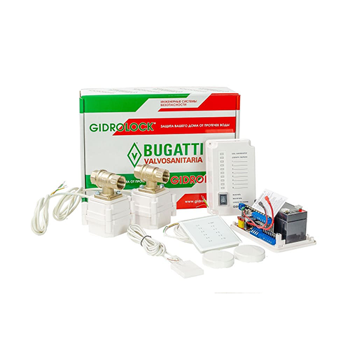 Система защиты от протечек "Gidrolock Premium Radio Bugatti" на 1/2