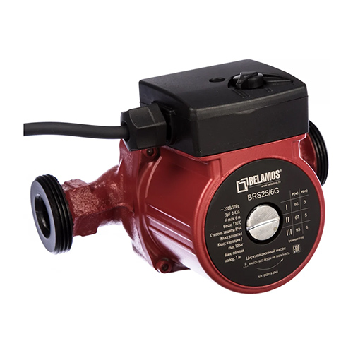 Насос циркуляционный BELAMOS BRS25/6G, 1&quot;, 130мм, 6м, 50л/м