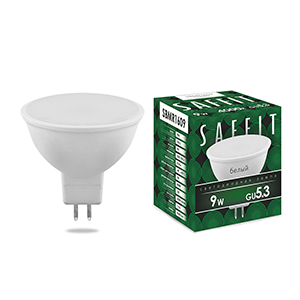 Лампа светодиодная  9Вт GU5.3 4000К 810Лм матовая SBMR1609 "SAFFIT" 1/200шт