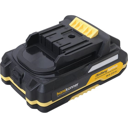 Аккумулятор Hanskonner 18 В, 1BatterySystem, 2.0 Ач, USB-разъем