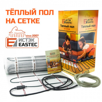 Теплый пол "Eastec" 2-жильный мат, ECM-14,0, потребляемая мощность: 2,24кВт; площадь обогрева: 14м2