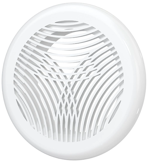 Решетка вентиляционная РПКФ фланец D100 разъемная D143 пластик ERA