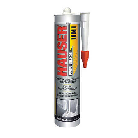 Герметик силиконовый санитарный "Hauser SANI", 260мл, белый