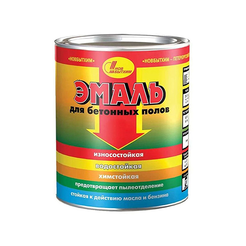 Эмаль для бетонных полов серая "НОВБЫТХИМ", 2,7л