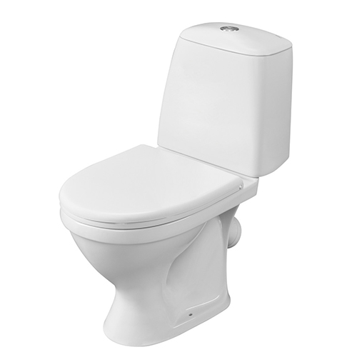 Унитаз-компакт "Соната" кос. выпуск, нижн. подв. с крышкой