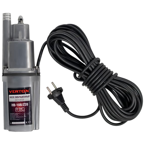 Насос погружной вибрационный НВ-10B/220 верхний забор, 220Вт, 10м, &quot;Verton&quot;