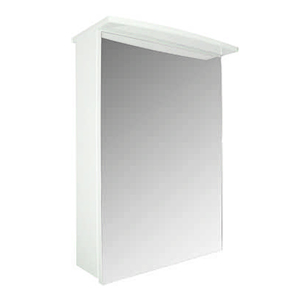 Шкаф с зеркалом "Luna-50" белый