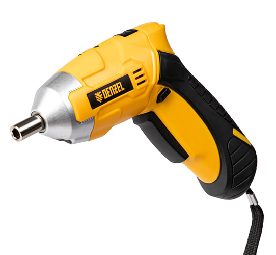 Отвертка аккумуляторная "DENZEL" CSL-3,6-02, Li-Ion, 3,6 В, 1,3 Ач, в блистере