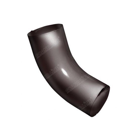 Металлическое колено трубы 60° "Шоколад" "Optima" d=90