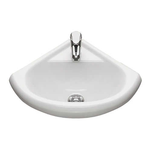 Умывальник "Радиан" белый без пьедестала, угловой