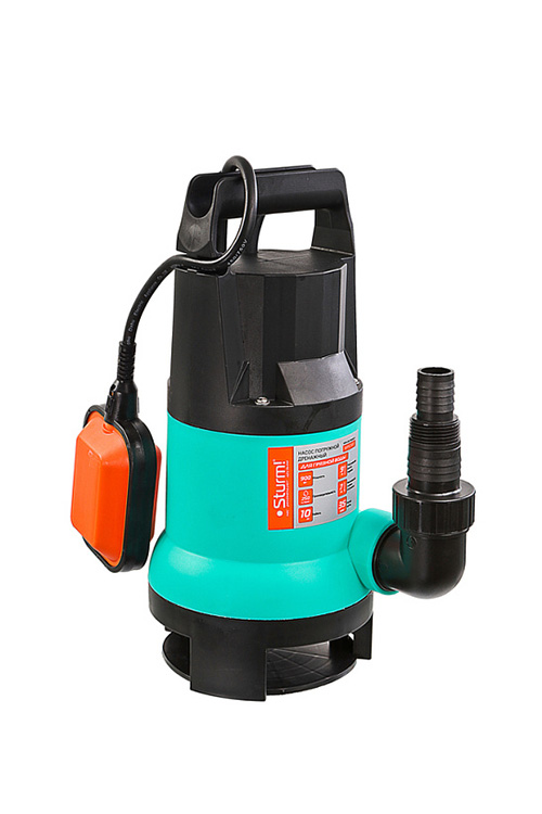 Насос для грязной воды WP9790P, 900 Вт, част. до 35мм, 250 л/мин, напор 9м, 10м, Sturm!